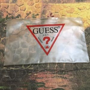 Vintage Guess Pencil or Make Up Bag